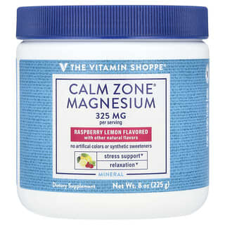 The Vitamin Shoppe, Calm Zone®, магний, малина и лимон, 225 г (8 унций)