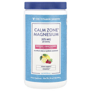 The Vitamin Shoppe, Calm Zone®, Magnésio, Framboesa e Limão, 450 g (16 oz)