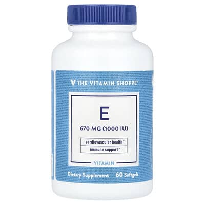 The Vitamin Shoppe, Vitamin E, 670 mg (1000 IU), 60 Softgels