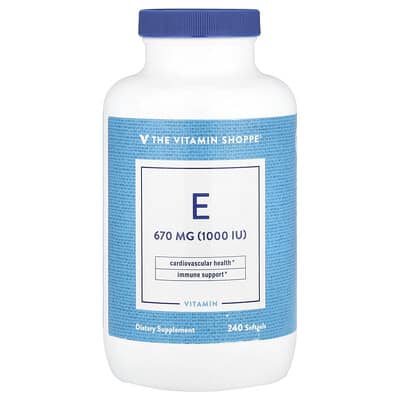 The Vitamin Shoppe, Vitamin E, 670 mg (1,000 IU), 240 Softgels