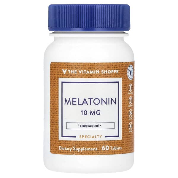 The Vitamin Shoppe, Melatonin, 10 mg, 60 Tablets (Discontinued Item) — product photo 1