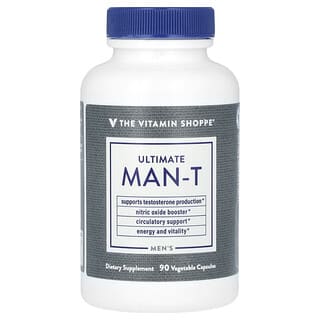 The Vitamin Shoppe, Men's Ultimate Man-T，90 粒素食膠囊