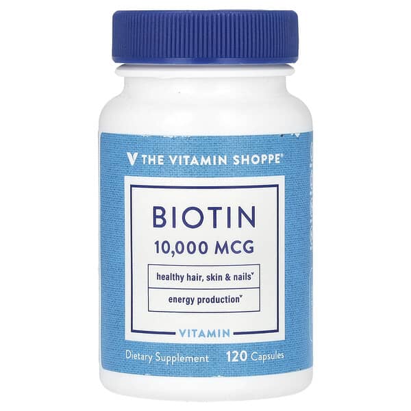 The Vitamin Shoppe, Biotin, 10,000 mcg, 120 Capsules
