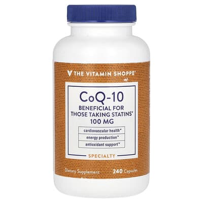 The Vitamin Shoppe, Coenzyme Q10, 100 mg, 240 Capsules