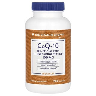 The Vitamin Shoppe, CoQ-10, 100 mg, 240 cápsulas