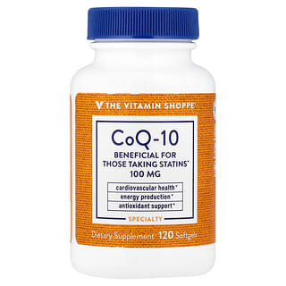 The Vitamin Shoppe, CoQ-10, 100 mg, 120 cápsulas blandas