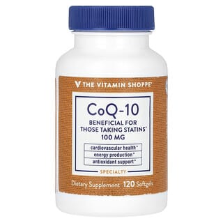 The Vitamin Shoppe, CoQ-10, 100 mg, 120 cápsulas blandas