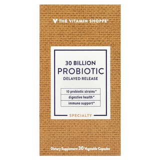 The Vitamin Shoppe, Probiotic, Probiotikum, 30 Milliarden KBE, 30 pflanzliche Kapseln