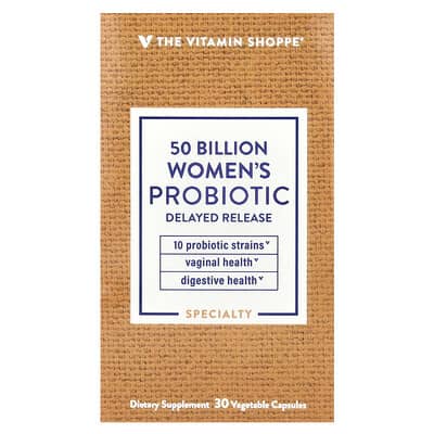 The Vitamin Shoppe, Women's Probiotics, 50 Billion, 30 Vegetarian Capsules