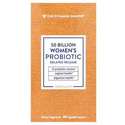 The Vitamin Shoppe, Women's Probiotic, 50 Billion, 60 Vegetable Capsules