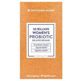The Vitamin Shoppe, Пробиотик для женщин, 50 млрд, 60 растительных капсул