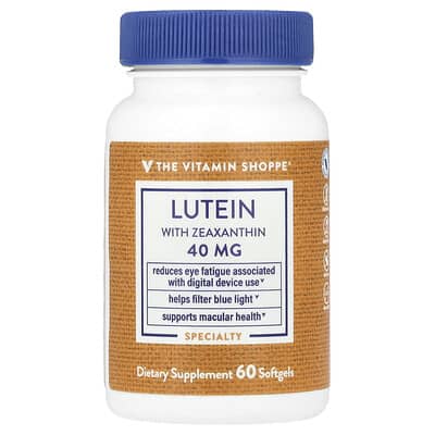 The Vitamin Shoppe, Lutein with Zeaxanthin, 60 Softgels