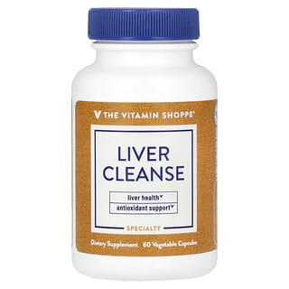 The Vitamin Shoppe, Liver Cleanse, средство для очищения печени, 60 растительных капсул