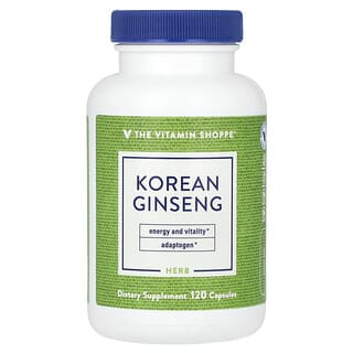 The Vitamin Shoppe, Ginseng coreano, 120 cápsulas