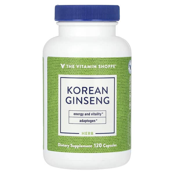 The Vitamin Shoppe Korean Ginseng, 120 Capsules (648 mg per Capsule)
