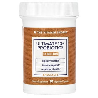 The Vitamin Shoppe, Ultimate 10+ Probiotics, 13 Billion CFU, 30 Vegetable Capsules