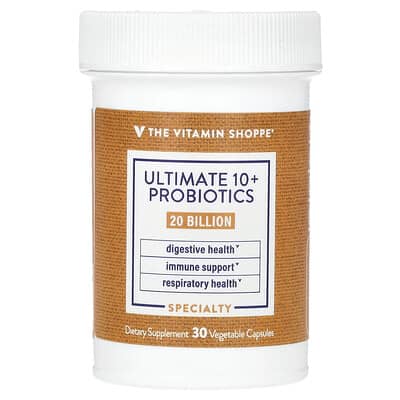 The Vitamin Shoppe, Ultimate 10+ Probiotics, 20 Billion CFU, 30 Vegetarian Capsules