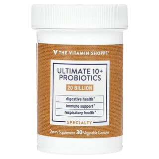 The Vitamin Shoppe, Ultimate 10+, пробиотики, 20 млрд, 30 растительных капсул