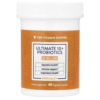 The Vitamin Shoppe, 高级 10+ 益生菌，200 亿 CFU，60 粒素食胶囊