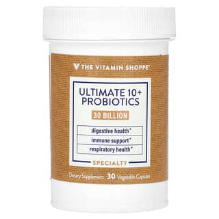 The Vitamin Shoppe, Ultimate 10+ Probiotics, 30 Billion CFU, 30 Vegetable Capsules