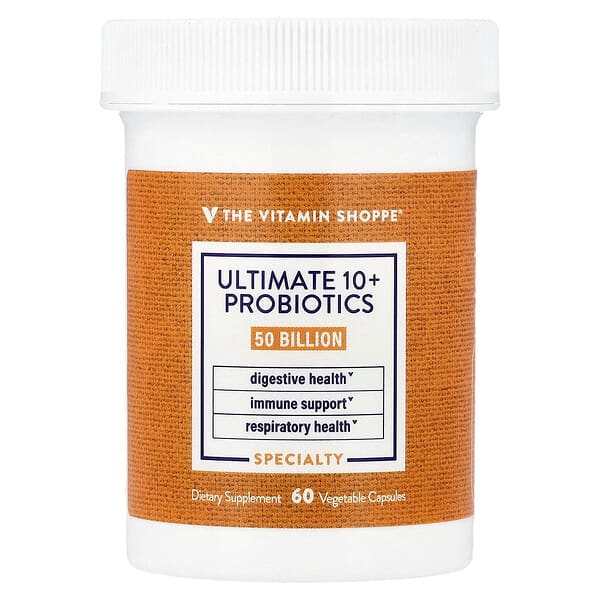The Vitamin Shoppe, Ultimate 10+ Probiotics, 50 Billion CFU, 60 Vegetable Capsules — product photo 1