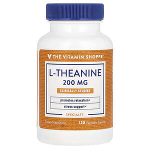 The Vitamin Shoppe, L-Theanine , 200 mg, 120 Vegetable Capsules
