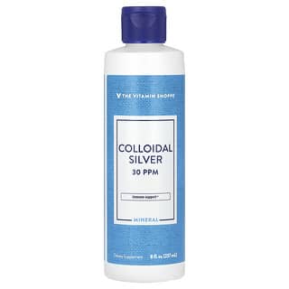 The Vitamin Shoppe, Colloidal Silver, kolloidales Silber, 30 PPM, 237 ml (8 fl. oz.)