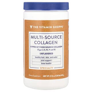 The Vitamin Shoppe, Multi-Source Collagen, Unflavored, 1.06 lbs (482 g)