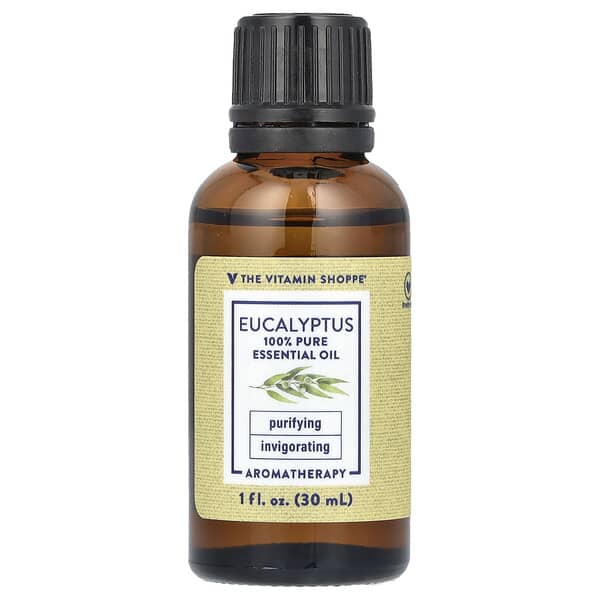 The Vitamin Shoppe, Huile essentielle 100 % pure, Eucalyptus, 30 ml