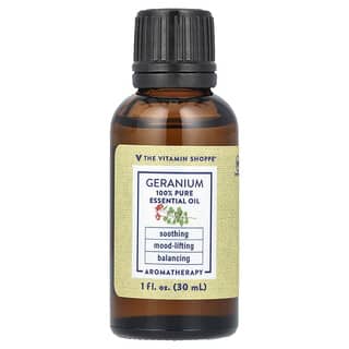 The Vitamin Shoppe, 100% čistý esenciální olej, Geranium , 1 fl oz (30 ml)