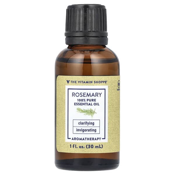 The Vitamin Shoppe, 순도 100% 에센셜 오일, 로즈메리, 30ml(1fl oz)