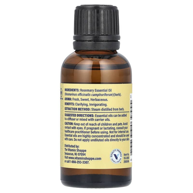 純度100％エッセンシャルオイル、ローズマリー、30ml（1液量オンス）