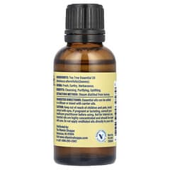 純度100％エッセンシャルオイル、ティーツリー、30ml（1液量オンス）