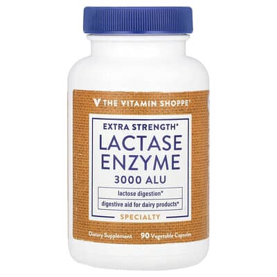 The Vitamin Shoppe, Lactase, Extra Strength, 3000 ALU, 90 Vegetarian Capsules