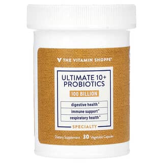 The Vitamin Shoppe, Ultimate 10+ Probiotics, Probiotika mit 100 Milliarden, 30 pflanzliche Kapseln