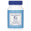 Vitamina K2, Triple concentración, 300 mcg, 60 cápsulas vegetales