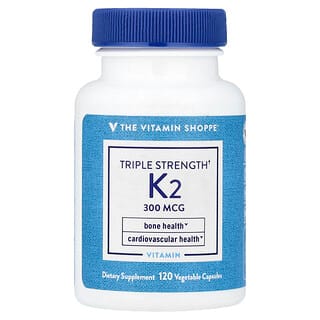 The Vitamin Shoppe, Vitamin K2, 300 mcg, 120 Vegetable Capsules