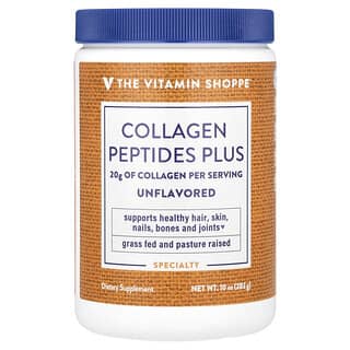 The Vitamin Shoppe, Collagen Peptides Plus, без ароматизаторов, 283 г (10 унций)