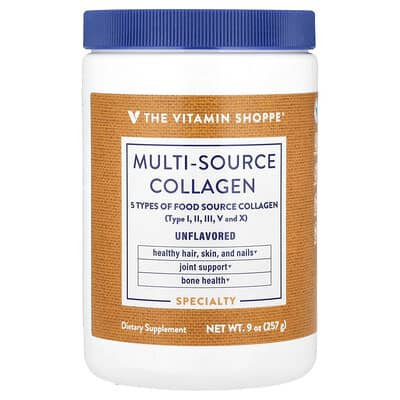 The Vitamin Shoppe, Multi-Source Collagen, Unflavoured, 9 oz (257 g)