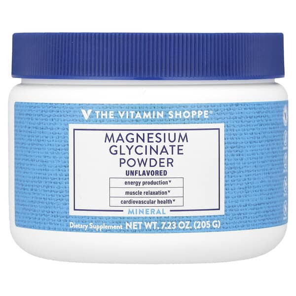 Magnesium Glycinate Powder, Unflavored, 7.23 oz (205 g)