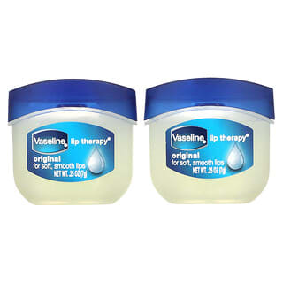 Vaseline, Lip Therapy（リップセラピー）、オリジナルリップクリーム、2個、各7g（0.25オンス）