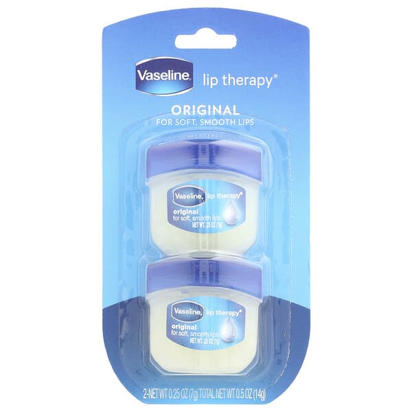 Vaseline, Lip Therapy®, 오리지널 립밤, 2팩, 각 7g(0.25oz)