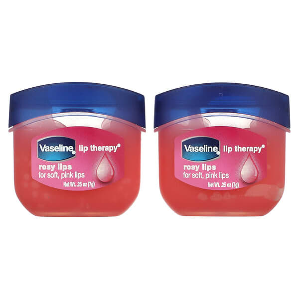 Vaseline, Lip Therapy, Rosy Lips, 2 Packungen, je 7 g (0,25 oz.)