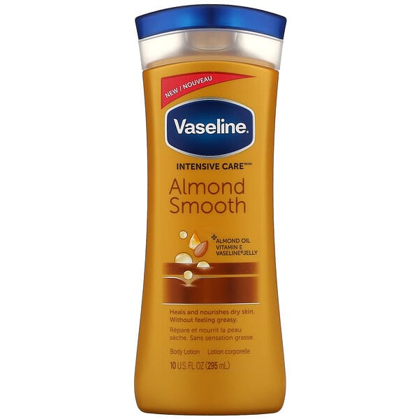 Vaseline, Cuidados Intensivos, Loção Corporal Suave de Amêndoa, 295 ml (10 fl oz)