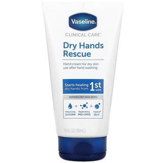 Vaseline, Clinical Care, Dry Hands Rescue, Fragrance Free, 5.1 fl oz (150 ml)