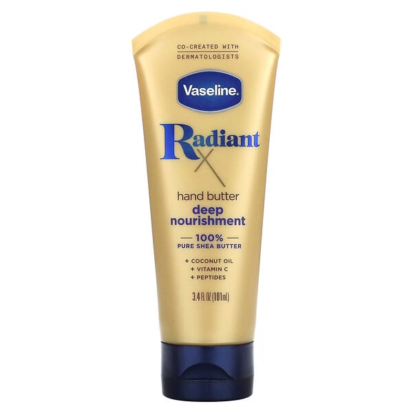 Vaseline, RadiantX, 딥 너리싱 핸드 버터, 101ml(3.4fl oz)