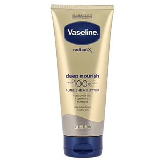 Vaseline, Radiant X, Deep Nourish Silky Body Butter, For Dry Skin, 7 oz (198 g)