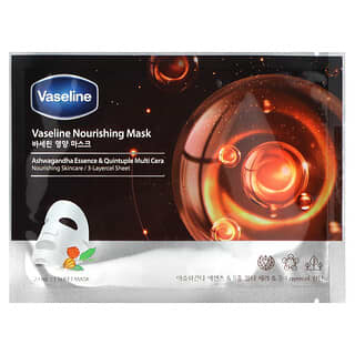 Vaseline, Nourishing Beauty Mask, Ashwagandha Essence & Quintuple Multi Cera, 1 Tuchmaske, 23 ml