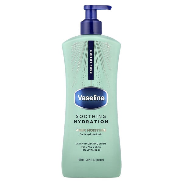 Vaseline, Intensive Care™，舒緩補水乳液，20.3 液量盎司（600 毫升）
