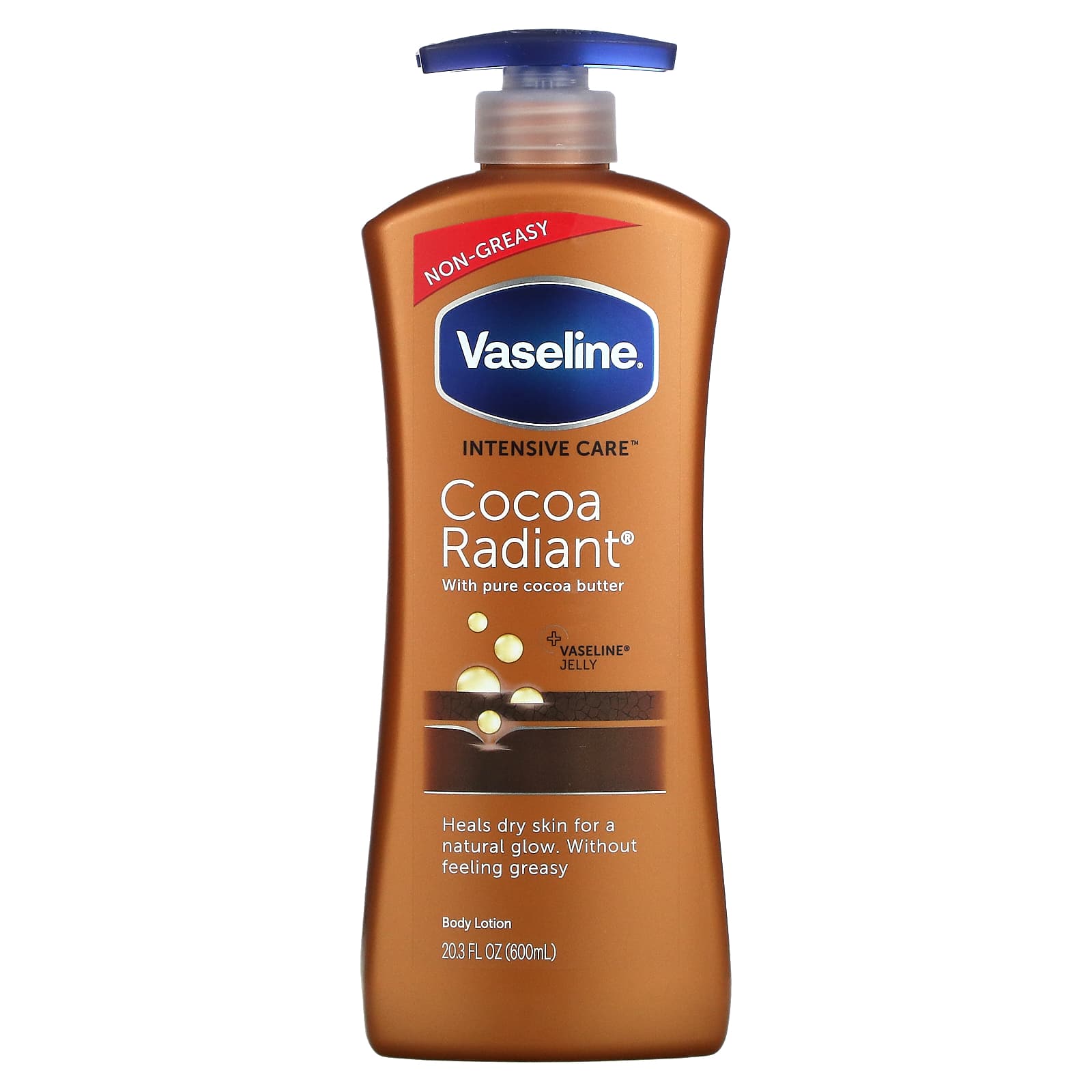 Vaseline, Care, Cocoa Radiant Body 20.3 fl (600 ml)